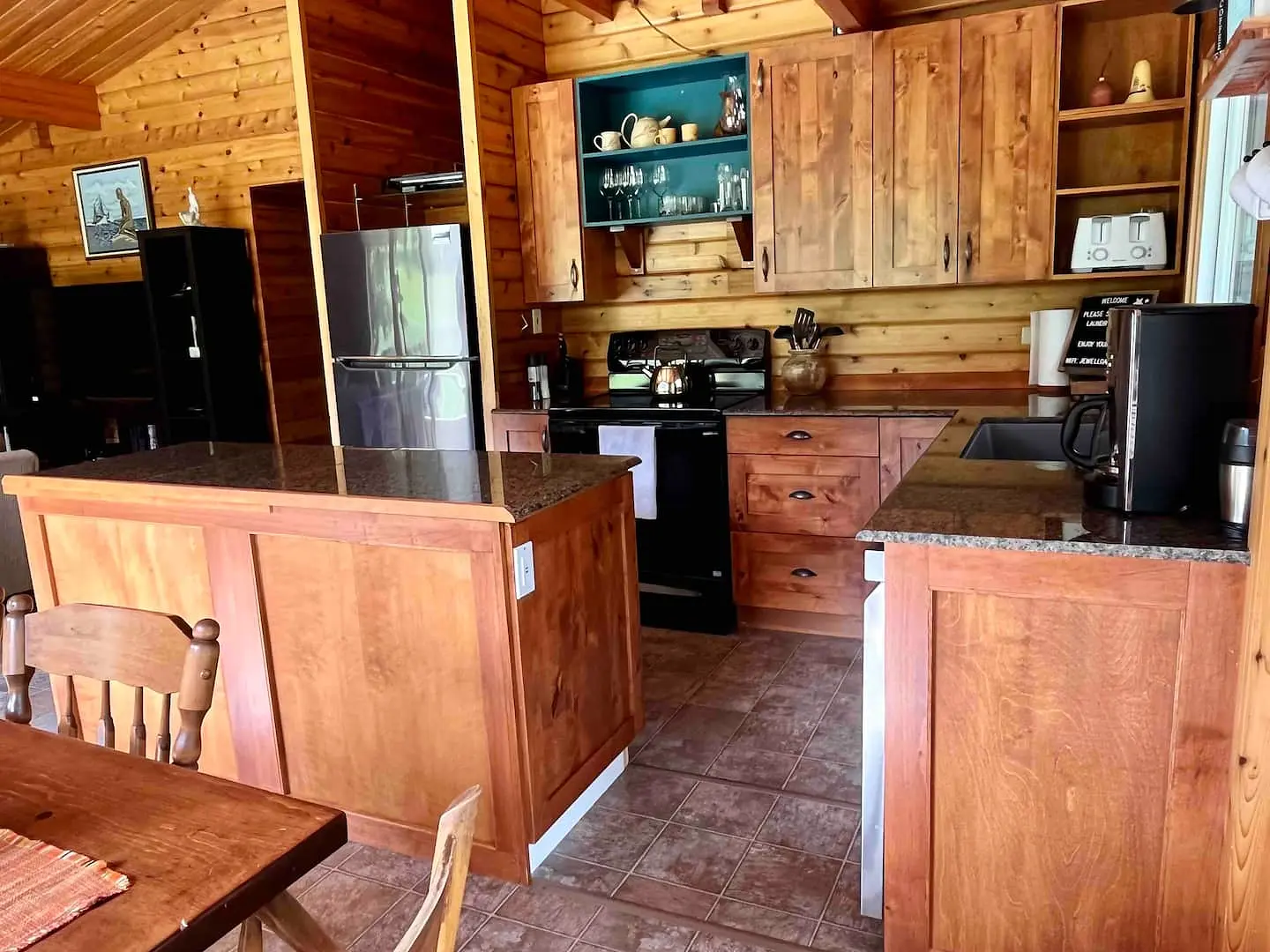 Kitchen from the dining area